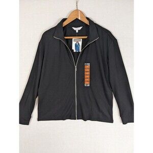 NWT Company Ellen Tracy Womens Full Zip Sweatshirt Medium Long Sleeve Casual